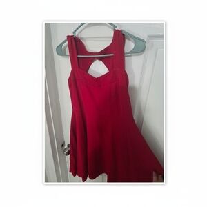The Vanity Room Red Mini Dress
